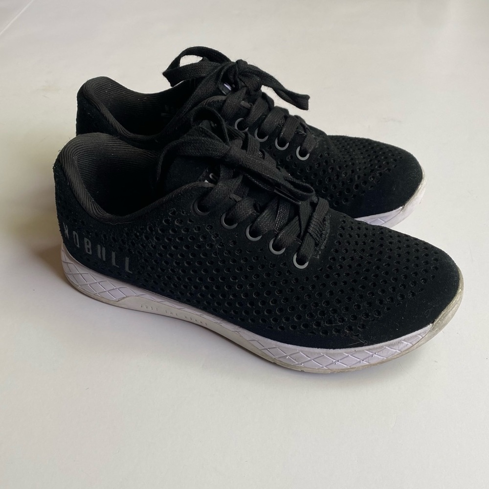 Nobull Project Suede Trainer Shoes Black White 6.5